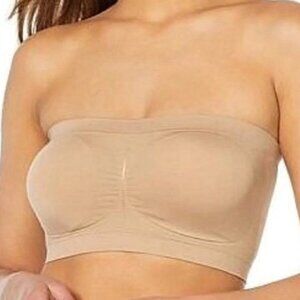 Yummie Seamless Bandeau Bra w/Removable Pads S/M